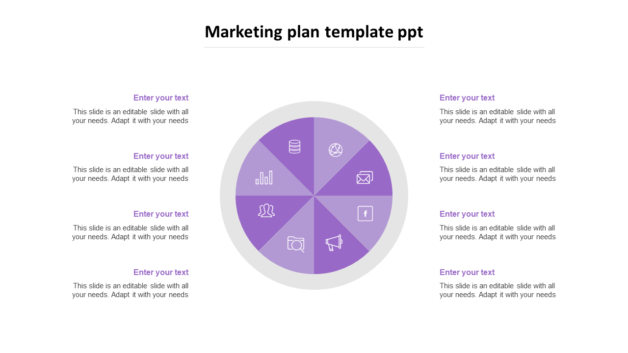 Free - Our Predesigned Business Marketing Plan Template PPT